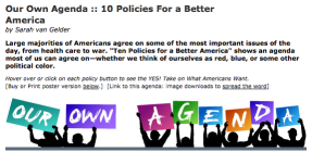 Pass It On: Our Own Agenda- 10 Policies For a Better America .
