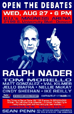 Kilmer, Sheehan, Morello with Nader in Denver .